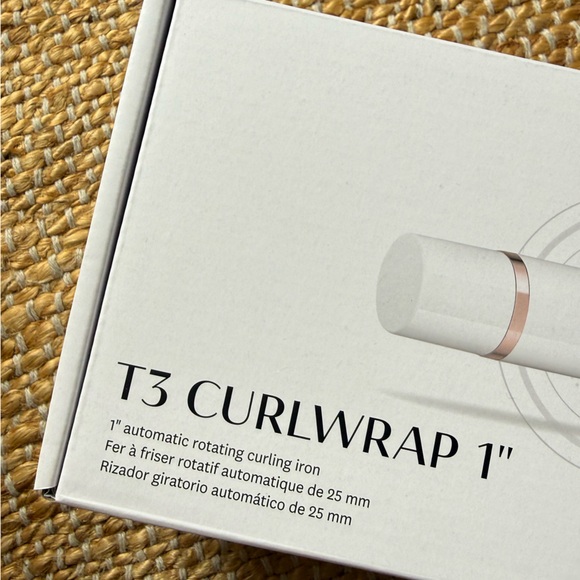 T3 Curlwrap 1-Inch Iron NIB! White and Rose Gold - Picture 2 of 6